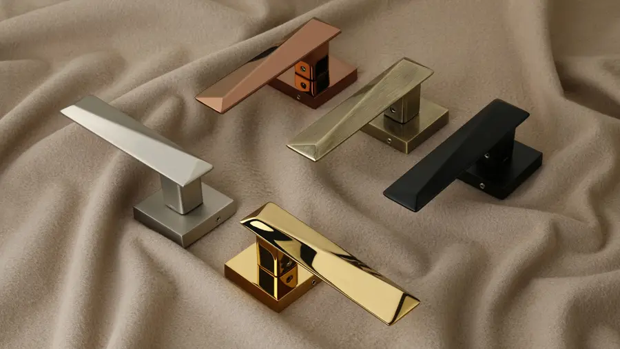 Stylish Matt Coco Finish Rose Handle