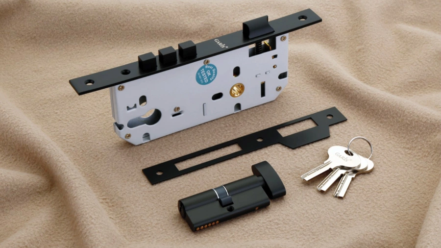 COMBO LOCK BODY CYLINDER BLACK (cylinder 50x85mm)